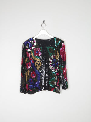 Women’s Colourful Vintage Beaded Jacket S - The Harlequin