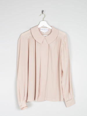 Women's Oatmeal Cream Blouse With Long Sleeves M/L - The Harlequin