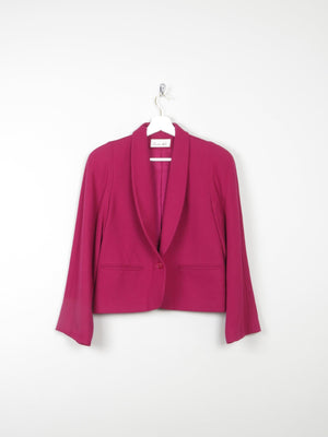 Women's Deep Pink Cropped Jacket 'Austin Hill' 8/10 - The Harlequin