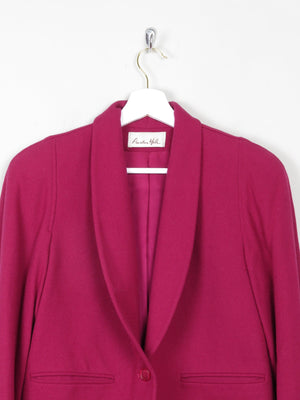 Women's Deep Pink Cropped Jacket 'Austin Hill' 8/10 - The Harlequin