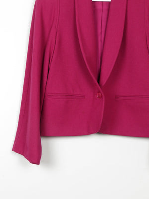 Women's Deep Pink Cropped Jacket 'Austin Hill' 8/10 - The Harlequin