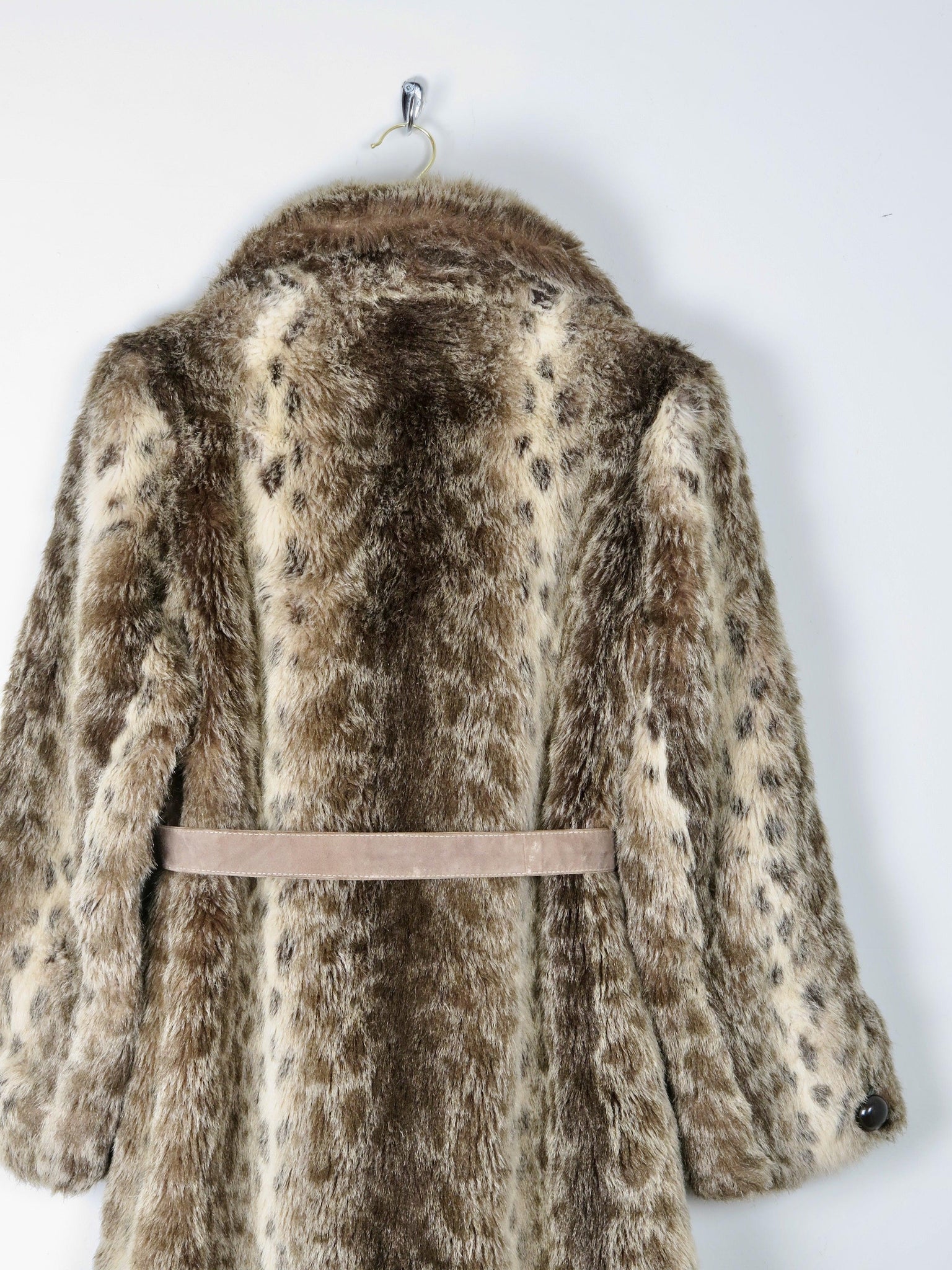 Women's Faux Fur Animal Print Coat S - The Harlequin