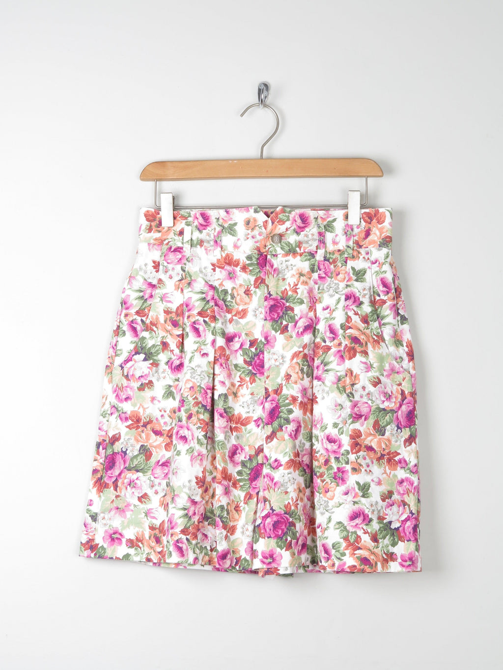 Floral Vintage Wide Leg  Bermuda shorts 10 - The Harlequin