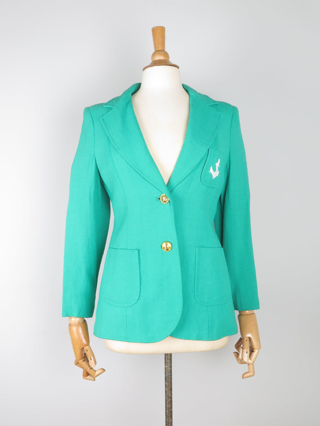 Women's Green 1970s Linen Blazer 8/10 - The Harlequin