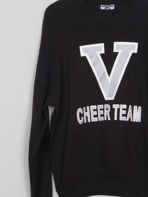 Women's Lee Cheer Team Black Vintage Sweatshirt L - The Harlequin