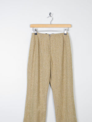 Women's Mustard/Green 1970s Tweed Trousers 25/26" 6/8 XS - The Harlequin