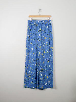 Women's New Floral Trousers People Tree 14/L - The Harlequin