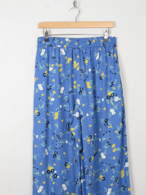 Women's New Floral Trousers People Tree 14/L - The Harlequin