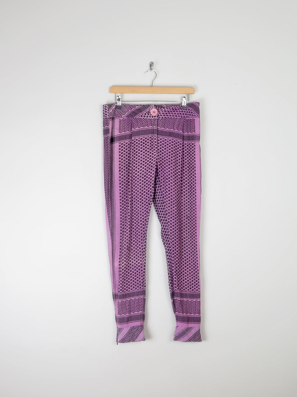 Women's Purple Cecile Trousers 10/12 Size 2 - The Harlequin