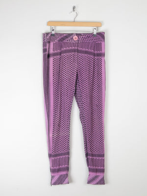 Women's Purple Cecile Trousers 10/12 Size 2 - The Harlequin
