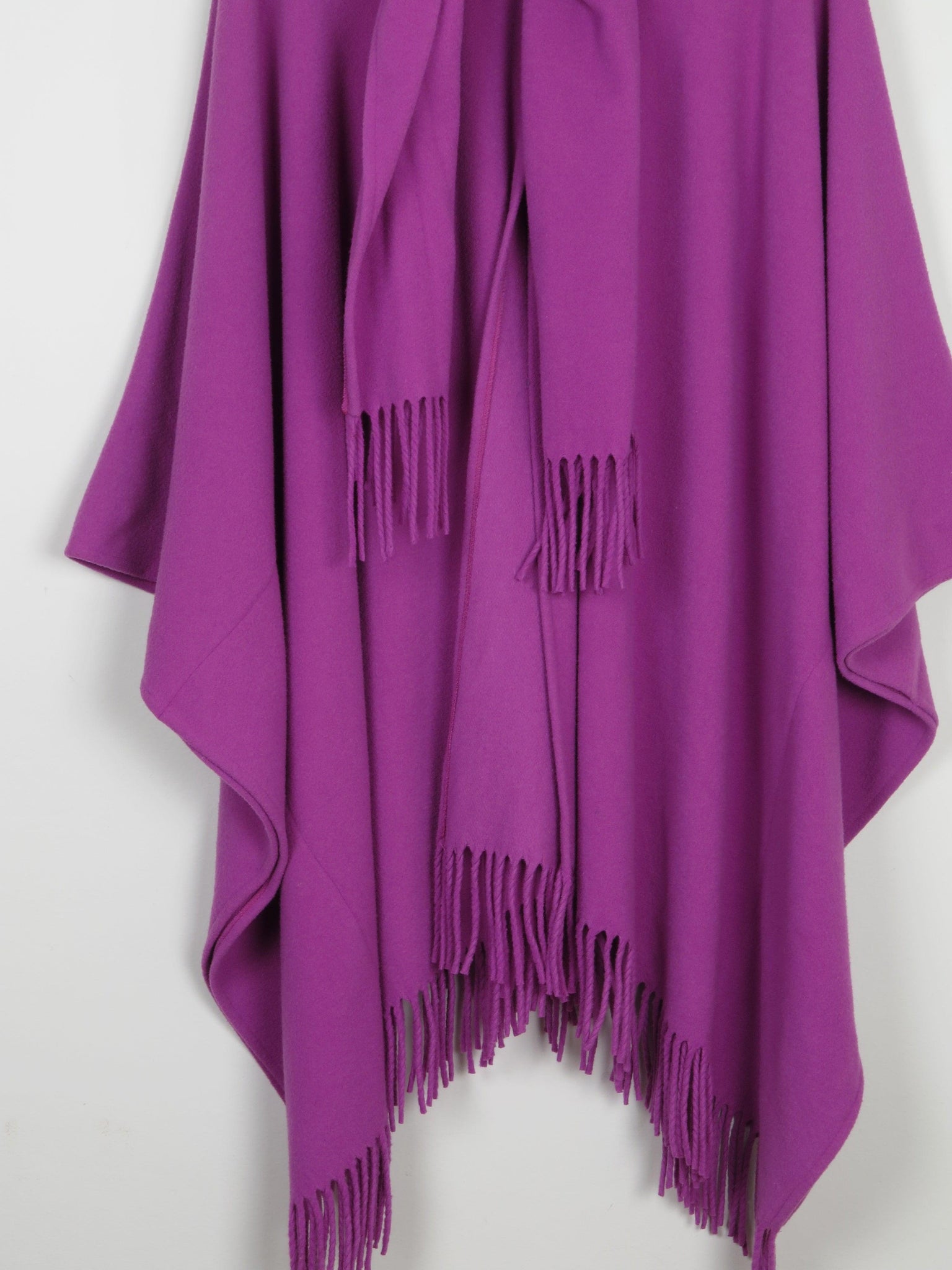 Women's Purple Wool Vintage Cape  S-XL - The Harlequin