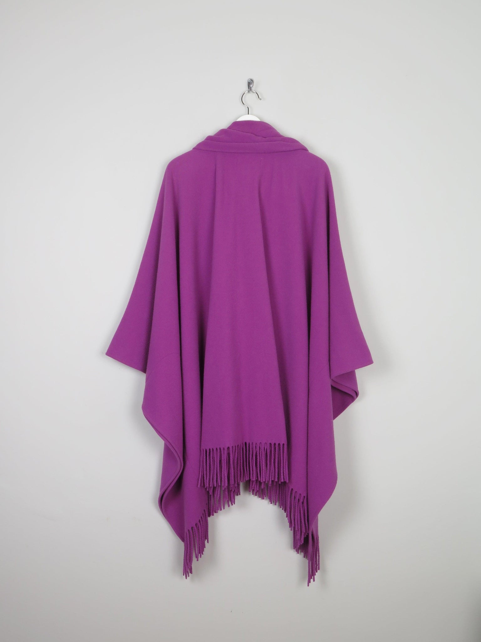 Women's Purple Wool Vintage Cape  S-XL - The Harlequin