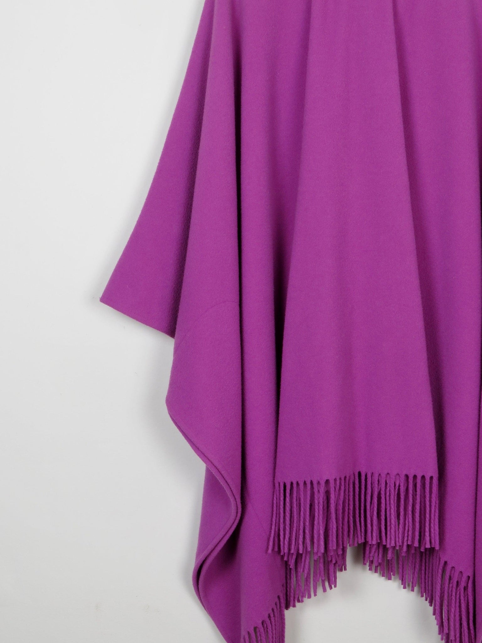 Women's Purple Wool Vintage Cape  S-XL - The Harlequin