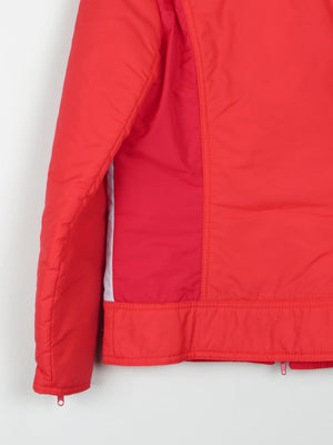 Women's Red & Grey Vintage Ski Jacket S - The Harlequin