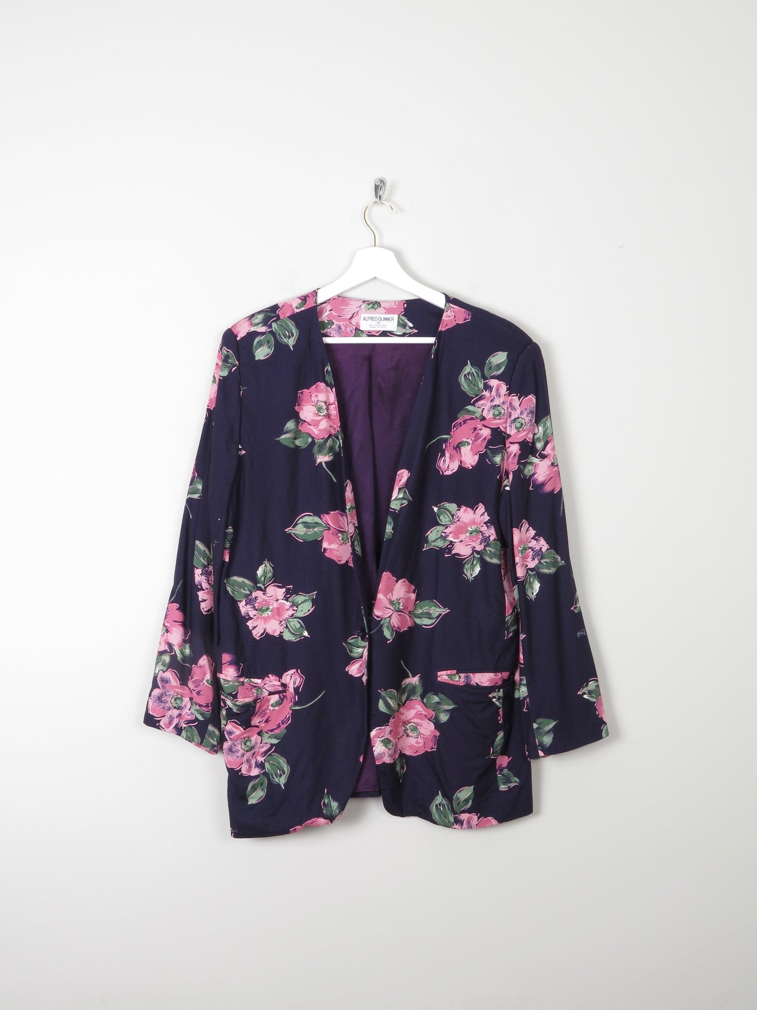 Women's Summer Floral Vintage Jacket M - The Harlequin