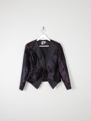 Women’s Black Velvet Bolero Jacket S - The Harlequin