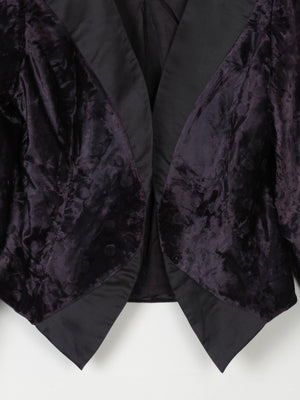 Women’s Black Velvet Bolero Jacket S - The Harlequin