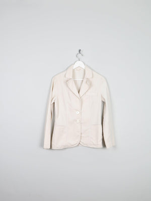 Women’s Cream Corduroy 1970s Tailored Jacket 8 - The Harlequin
