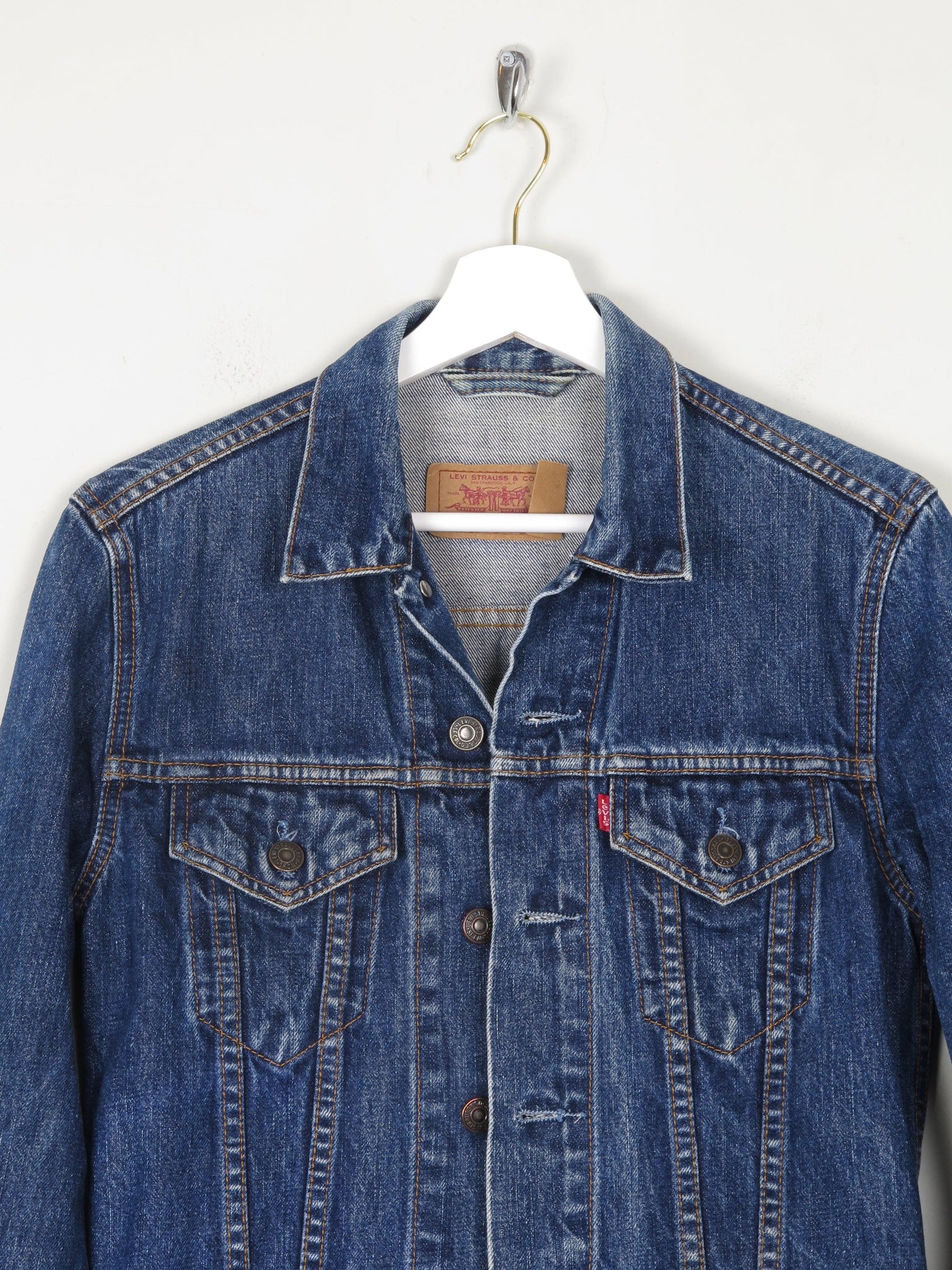 Women's Vintage Levis Blue Denim Jacket XS - The Harlequin