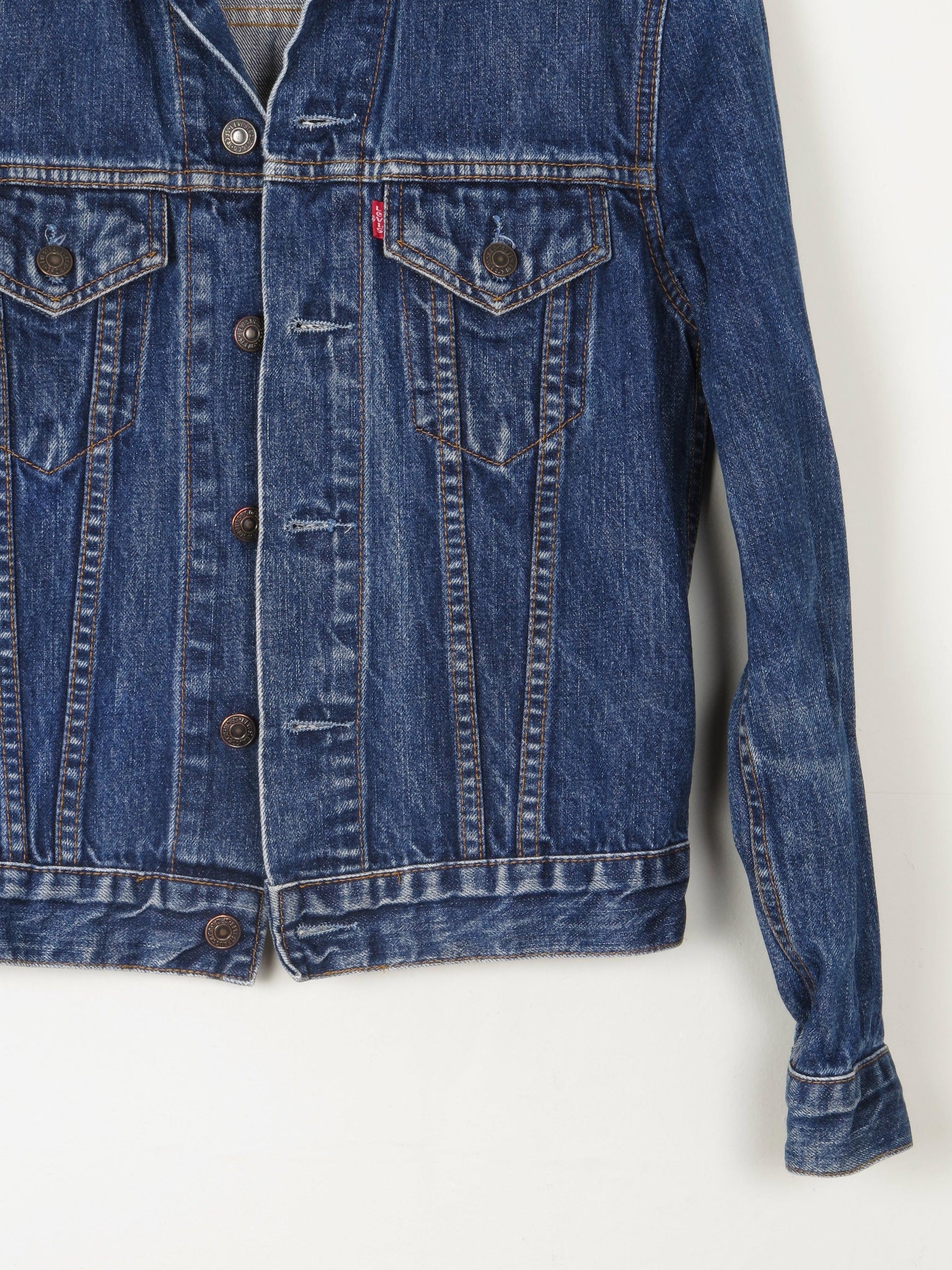 Women's Vintage Levis Blue Denim Jacket XS - The Harlequin