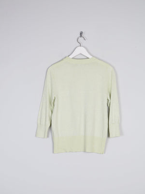 Women’s Lime Green Bruce By Bruce Oldfield Lurex Knit Style Top 10/12 - The Harlequin