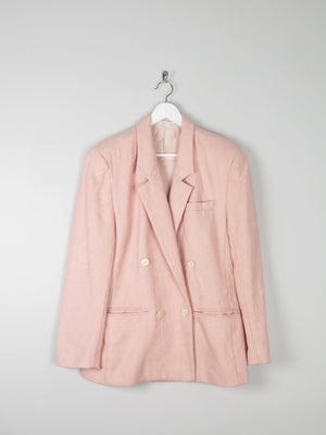 Women’s Vintage Liz Claiborne Pink Brocade Summer Jacket S/M - The Harlequin