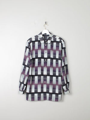 Women's Vintage Printed Blouse M-XL - The Harlequin
