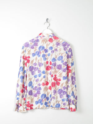 Women's Vintage Printed  Blouse S/M - The Harlequin