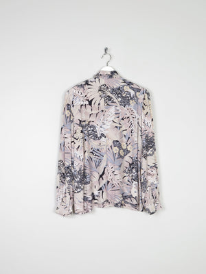 Women’s Vintage Printed Blouse With Print Long Sleeved M - The Harlequin