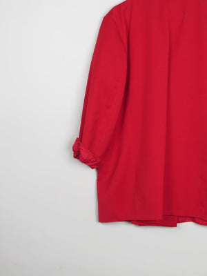 Women's Red Oversized Long Blazer L/XL - The Harlequin