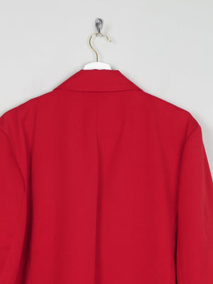 Women's Red Oversized Long Blazer L/XL - The Harlequin