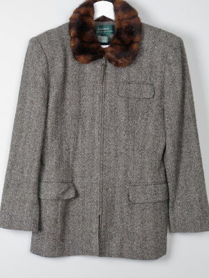 Women's Vintage Tweed Jacket Ralph Lauren 8 - The Harlequin