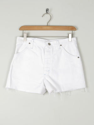 Women’s White Denim Shorts 28" *8* - The Harlequin