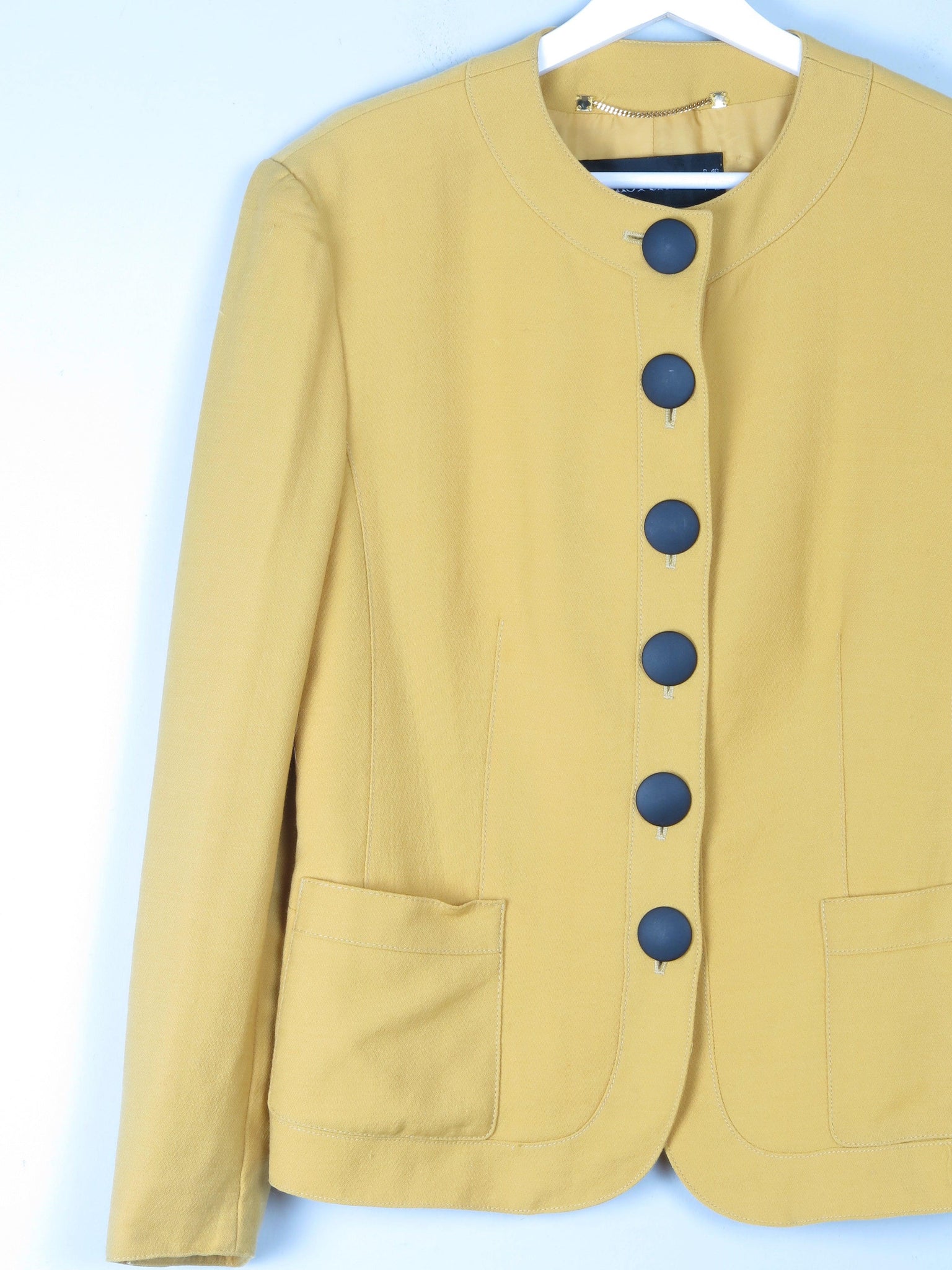 Women’s Vintage Yellow/Mustard Louis Feraud Jacket M - The Harlequin