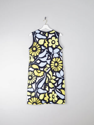Yellow & Navy Vintage Style Hobbs Shift Dress 12 - The Harlequin