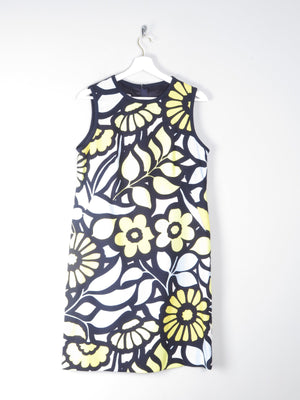 Yellow & Navy Vintage Style Hobbs Shift Dress 12 - The Harlequin